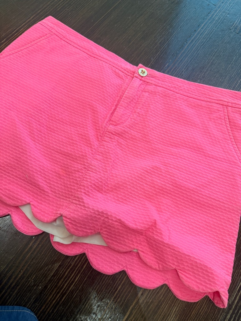 Lilly Pulitzer Pink Cotton Skirt with Gold Script Logo - Picture 5 of 6